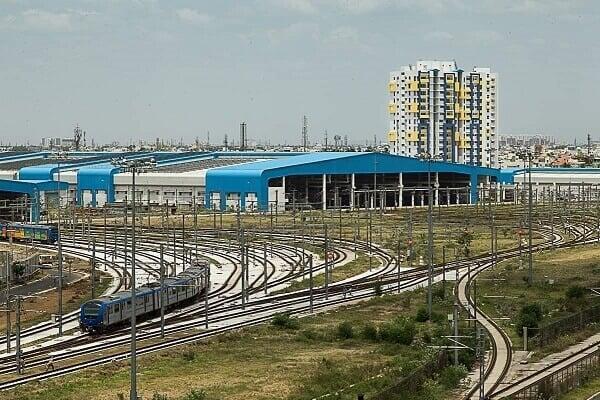 Metro rail infrastructure excellence: Standing Seam roofing installation for Chennai Metro Phase-2 Madhavaram Depot by Rishonn & Reyansh.